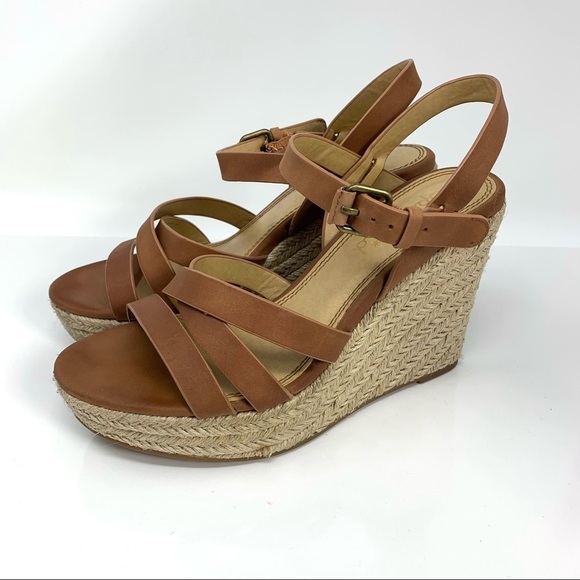 Splendid espadrille wedges leather straps 7.5 - Picture 1 of 6